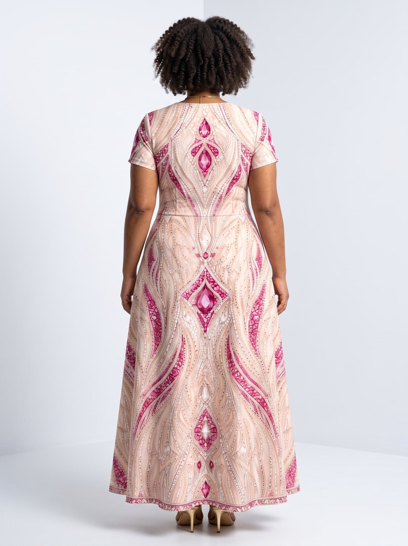 "Vito" Short Sleeve Maxi Dress