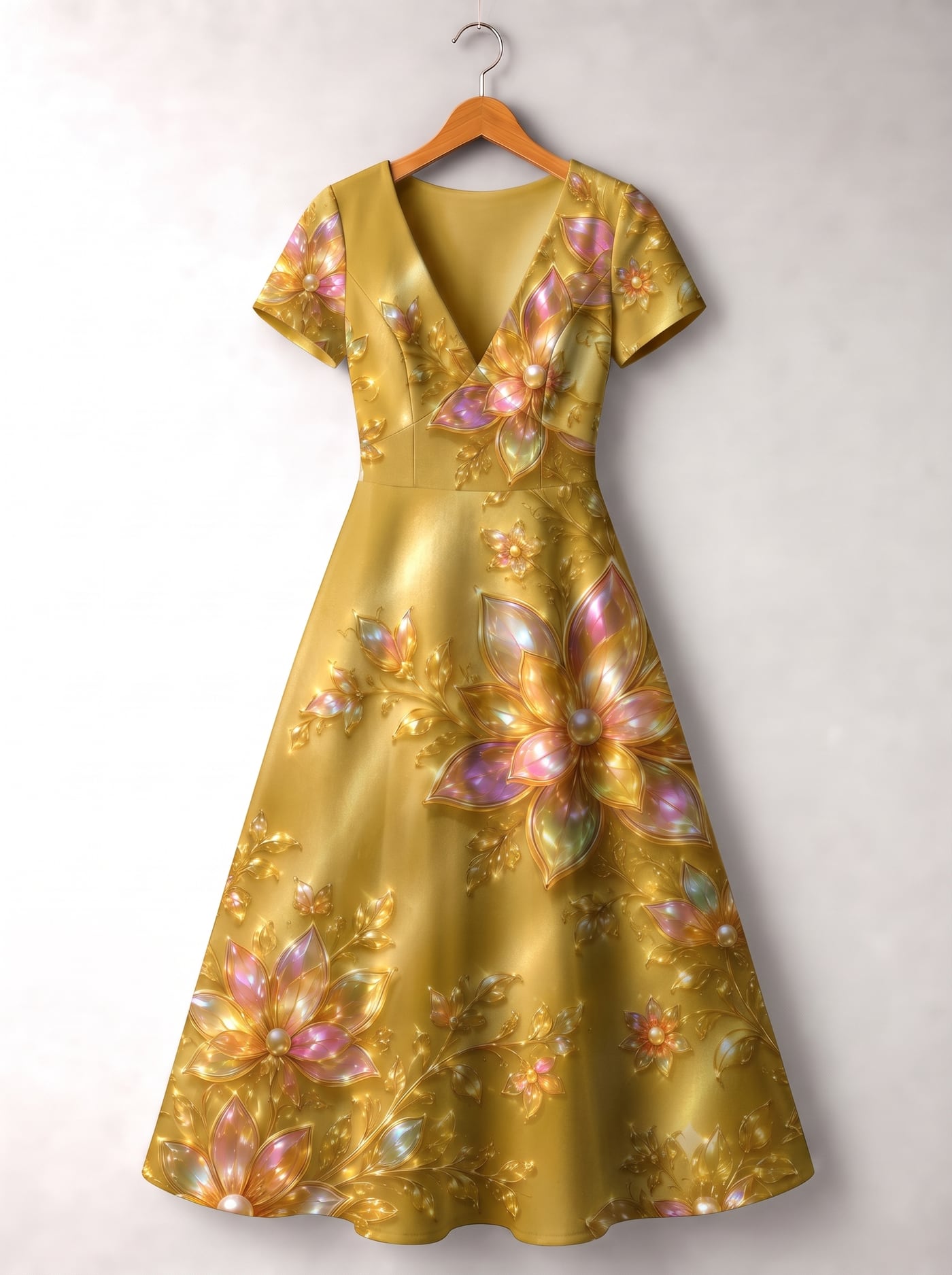 "Angavu" Short Sleeve Maxi Dress