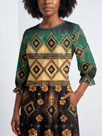 "Kifalme" Long Sleeve Maxi Dress Promo
