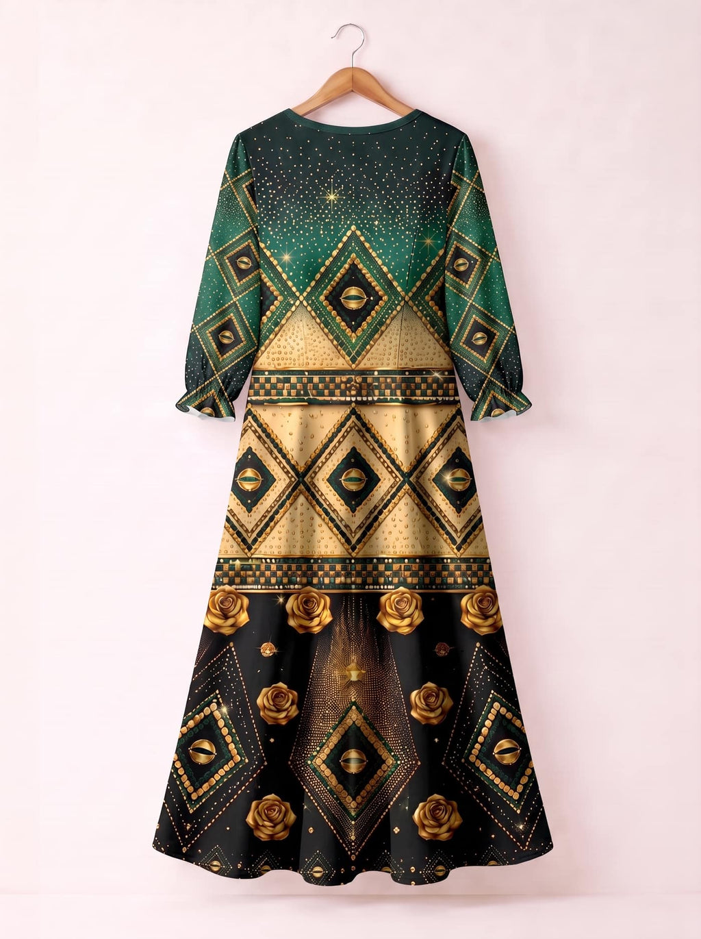 "Kifalme" Long Sleeve Maxi Dress Promo