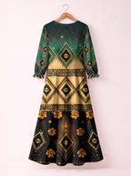 "Kifalme" Long Sleeve Maxi Dress Promo