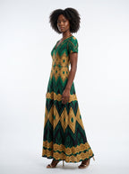 "Kifalme" Short Sleeve Maxi Dress Promo