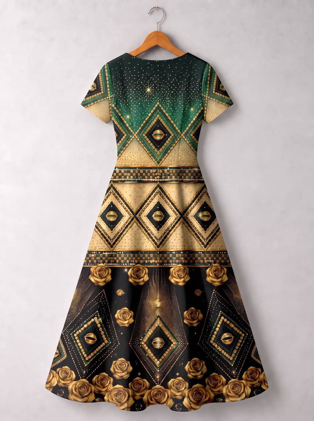 "Kifalme" Short Sleeve Maxi Dress Promo