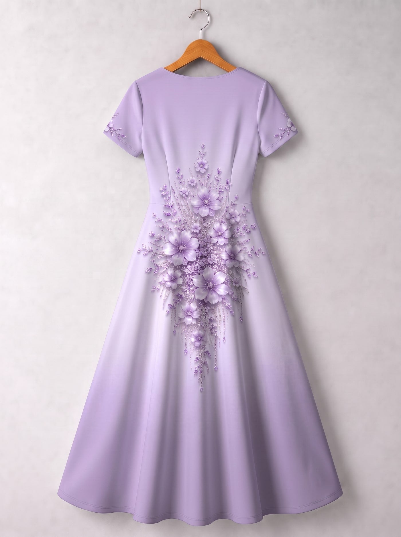 "Zambarau" Short Sleeve Maxi Dress Promo