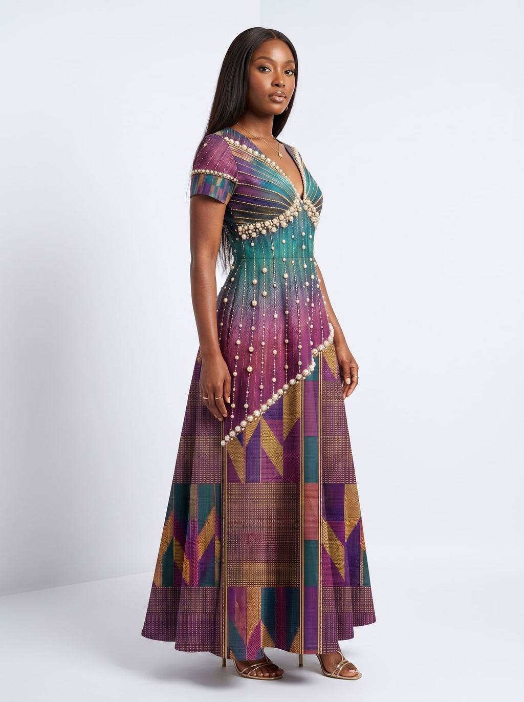 "Lulu" Short Sleeve Maxi Dress Promo
