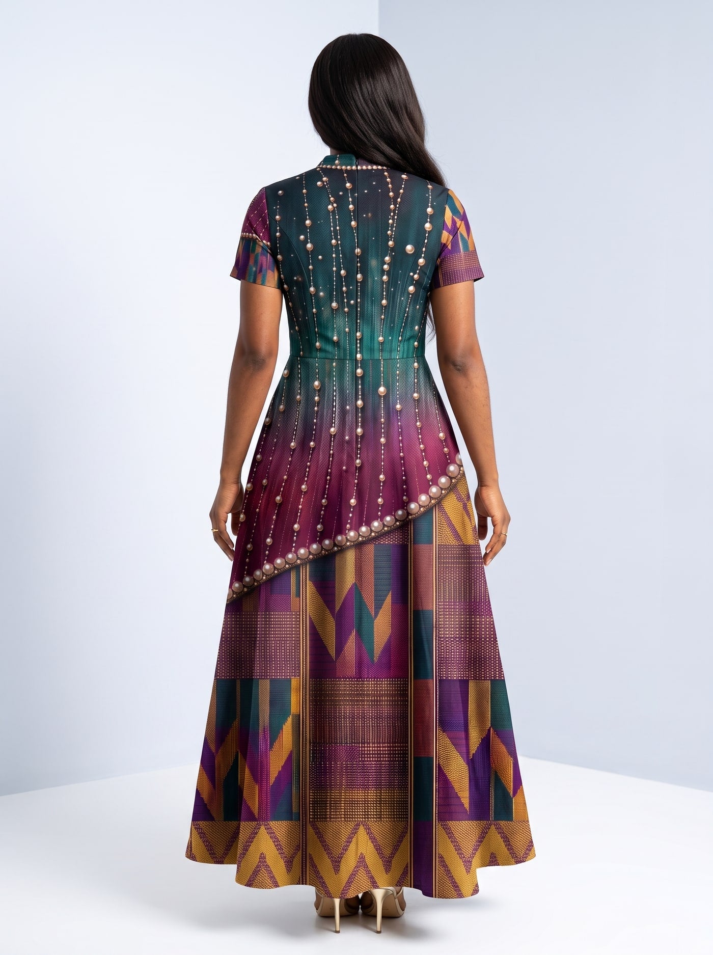 "Lulu" Short Sleeve Maxi Dress