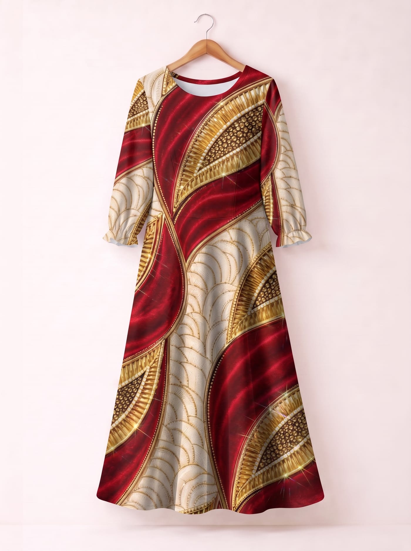 "Utukufu" Long Sleeve Maxi Dress