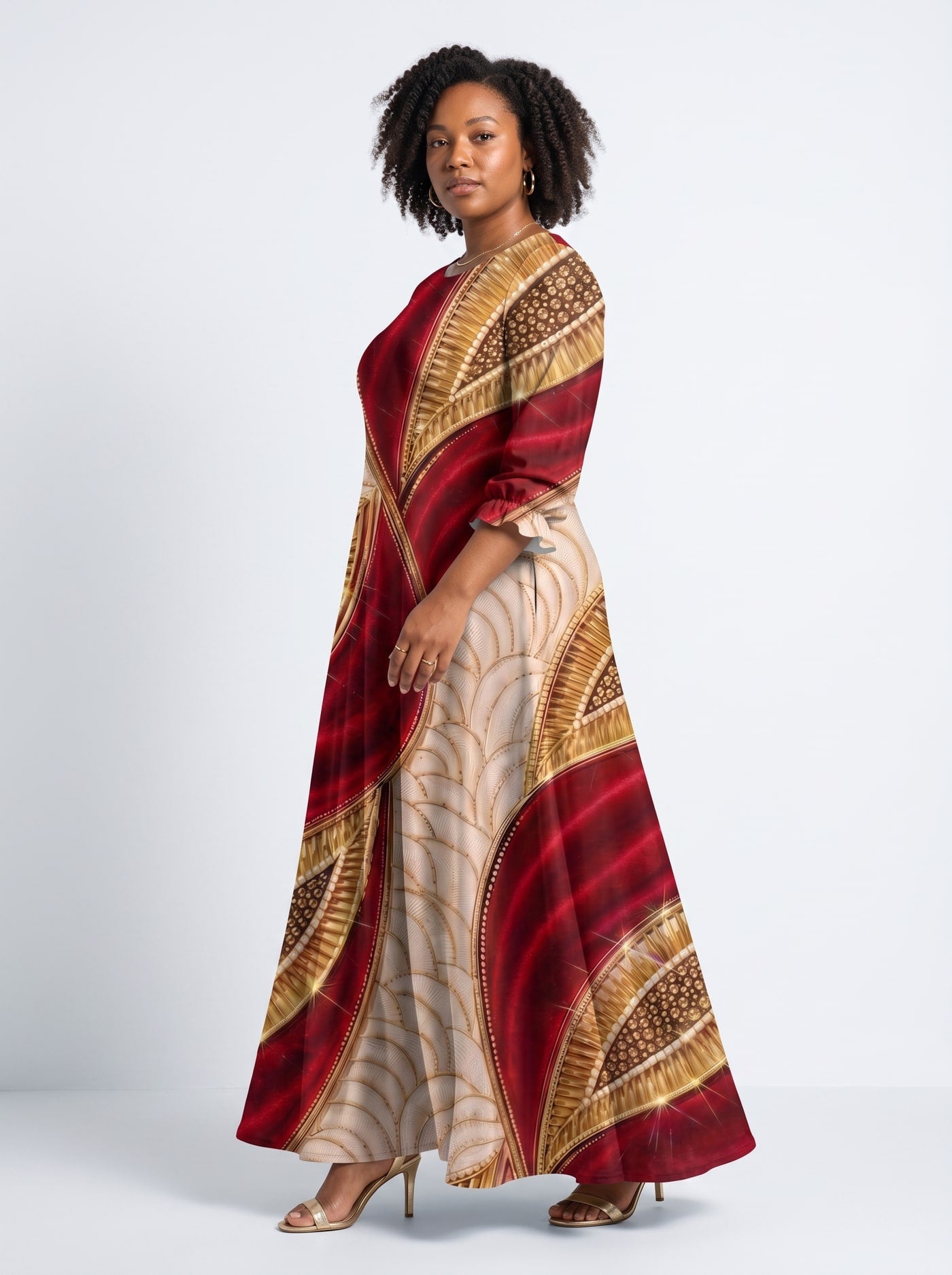 "Utukufu" Long Sleeve Maxi Dress