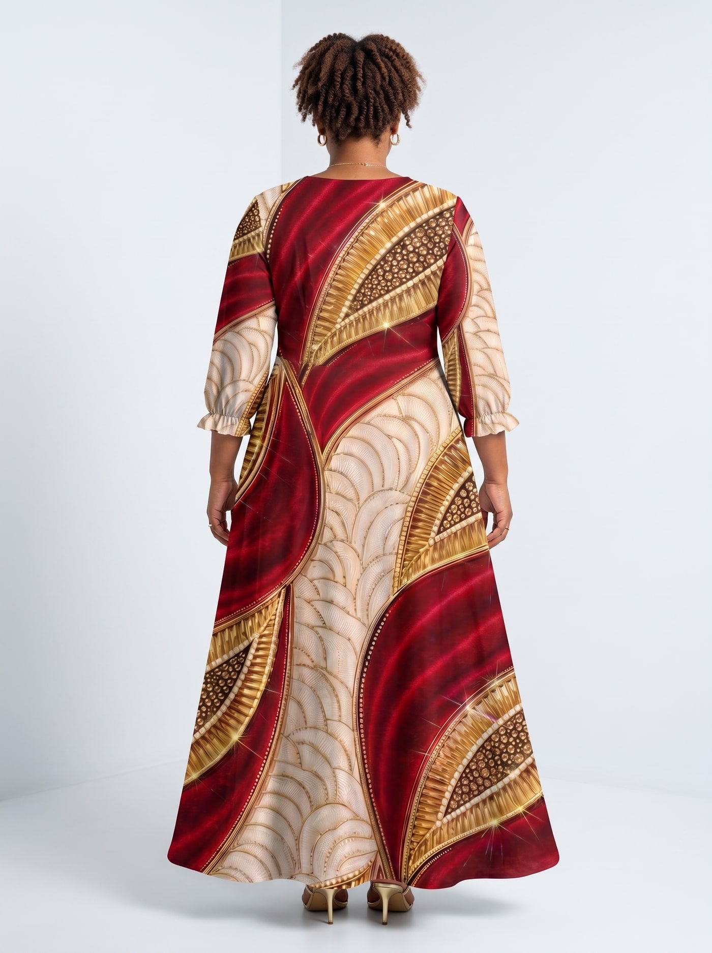 "Utukufu" Long Sleeve Maxi Dress