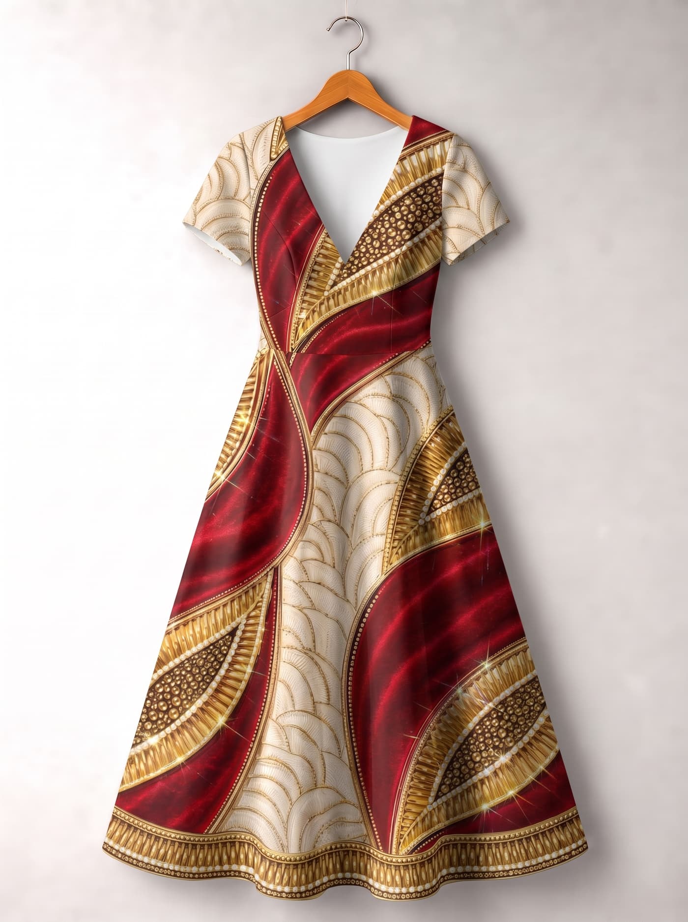 "Utukufu" Short Sleeve Maxi Dress