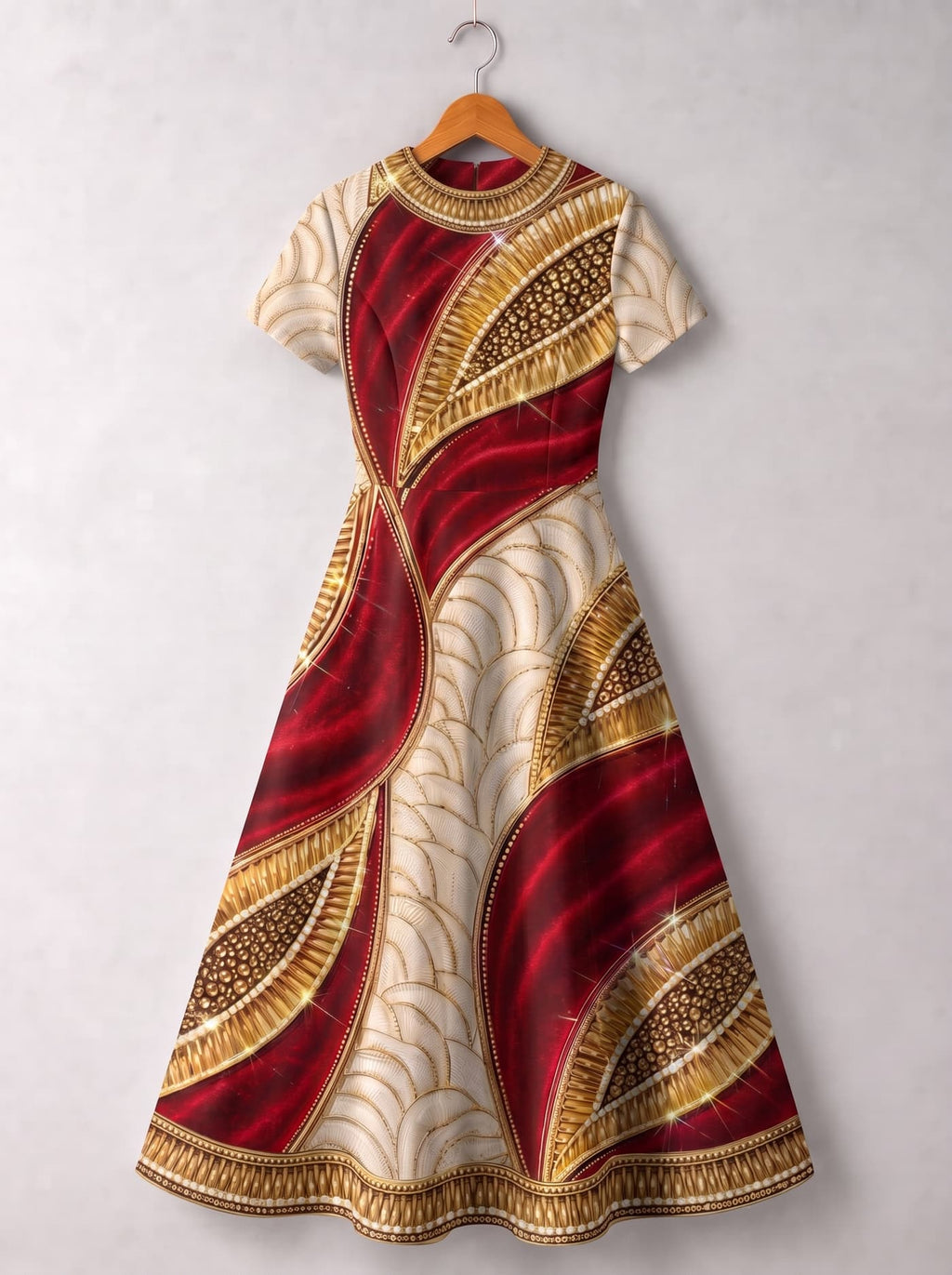 "Utukufu" Short Sleeve Maxi Dress Promo