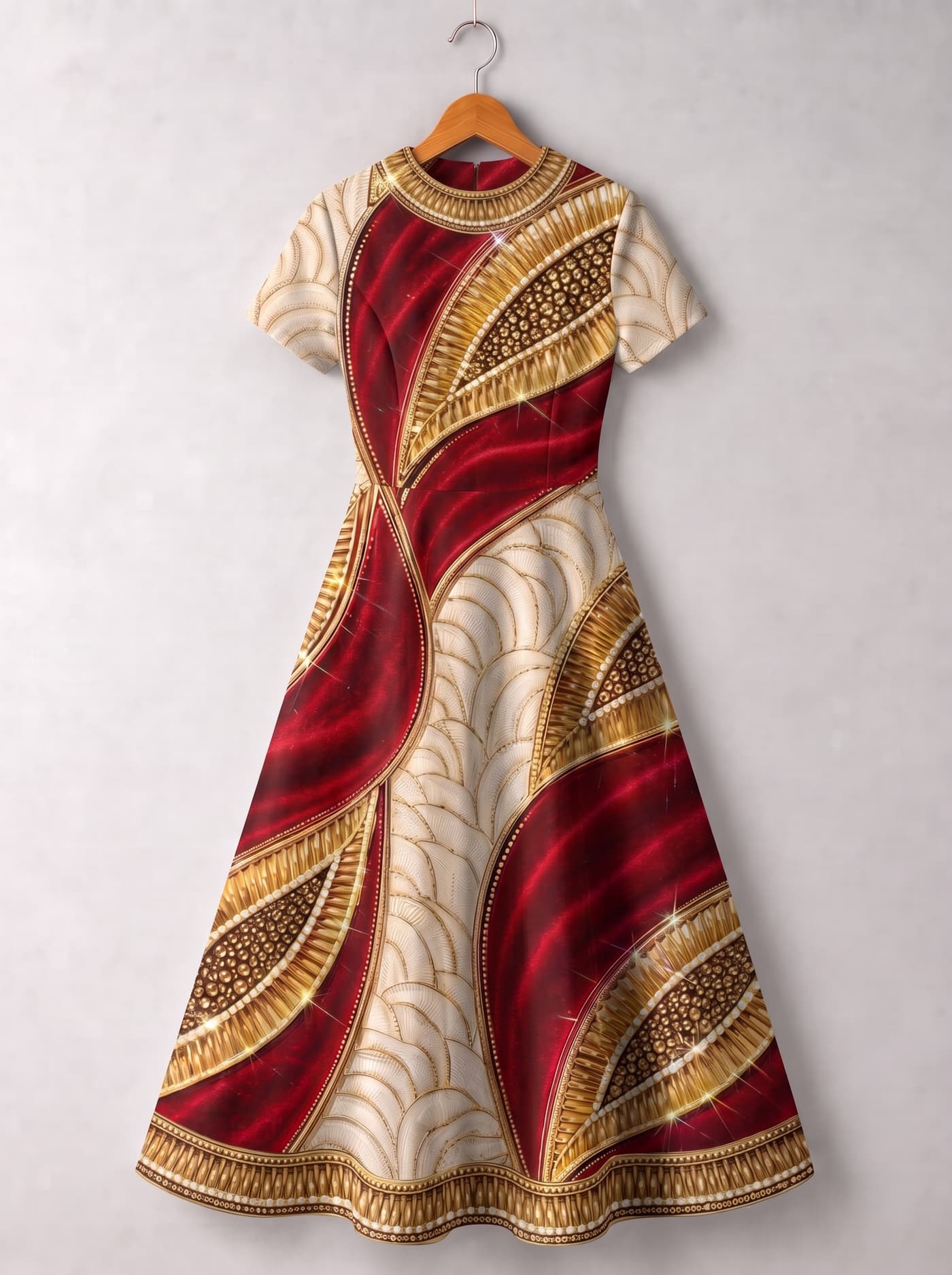 "Utukufu" Short Sleeve Maxi Dress Promo