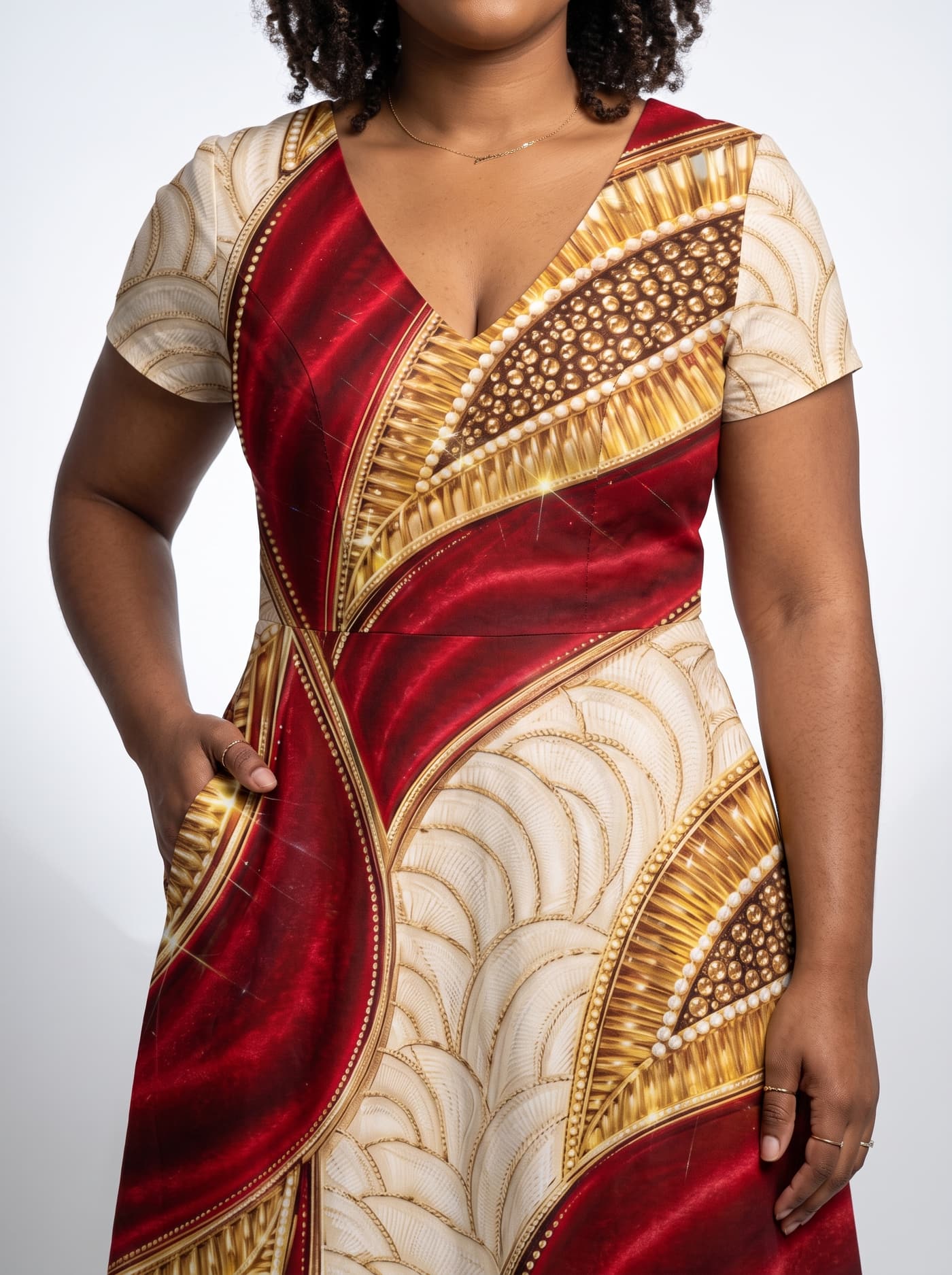 "Utukufu" Short Sleeve Maxi Dress