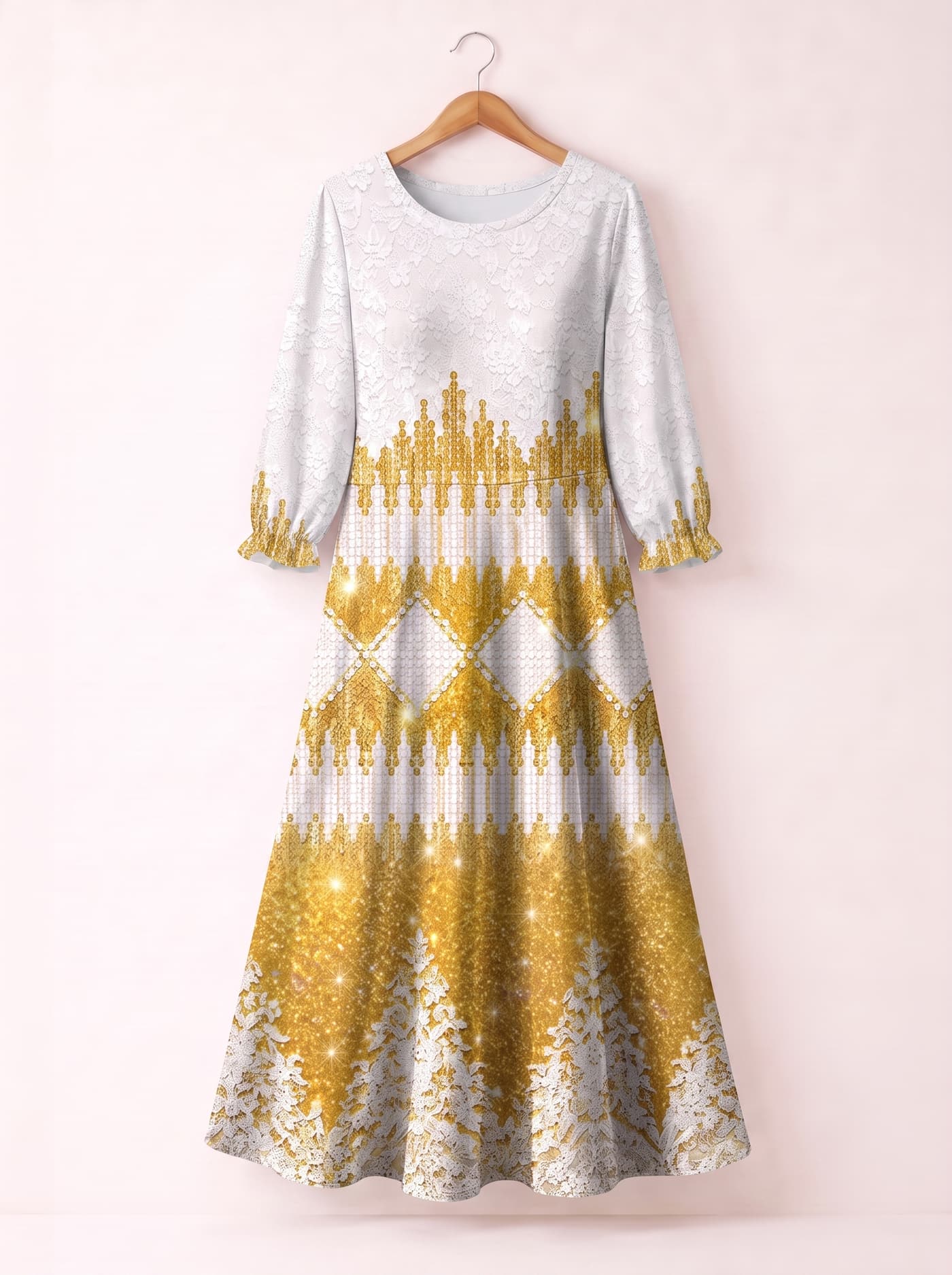 "Mwangaza" Long Sleeve Maxi Dress