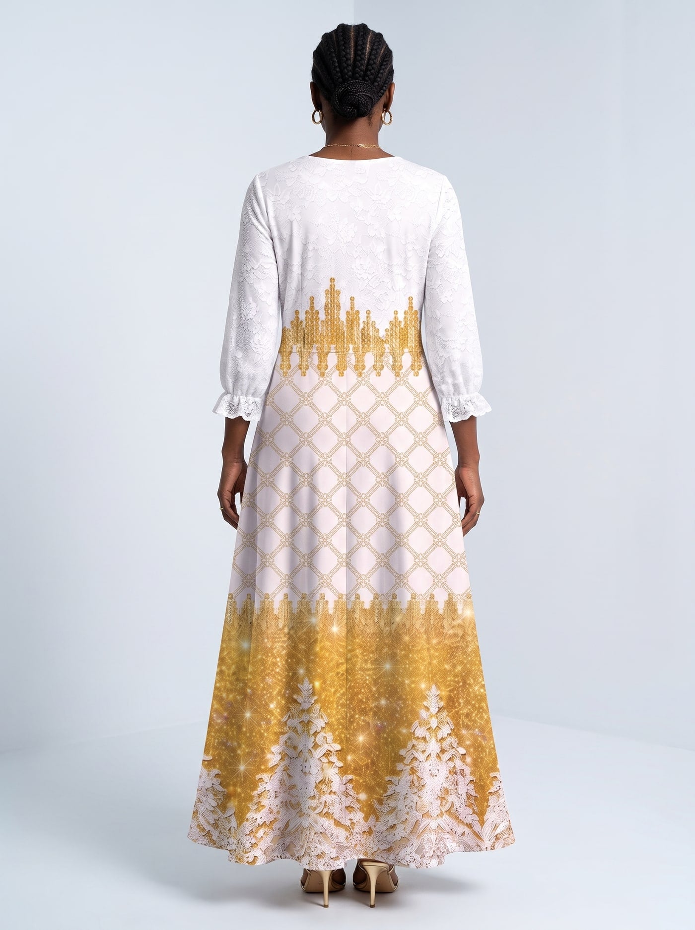 "Mwangaza" Long Sleeve Maxi Dress