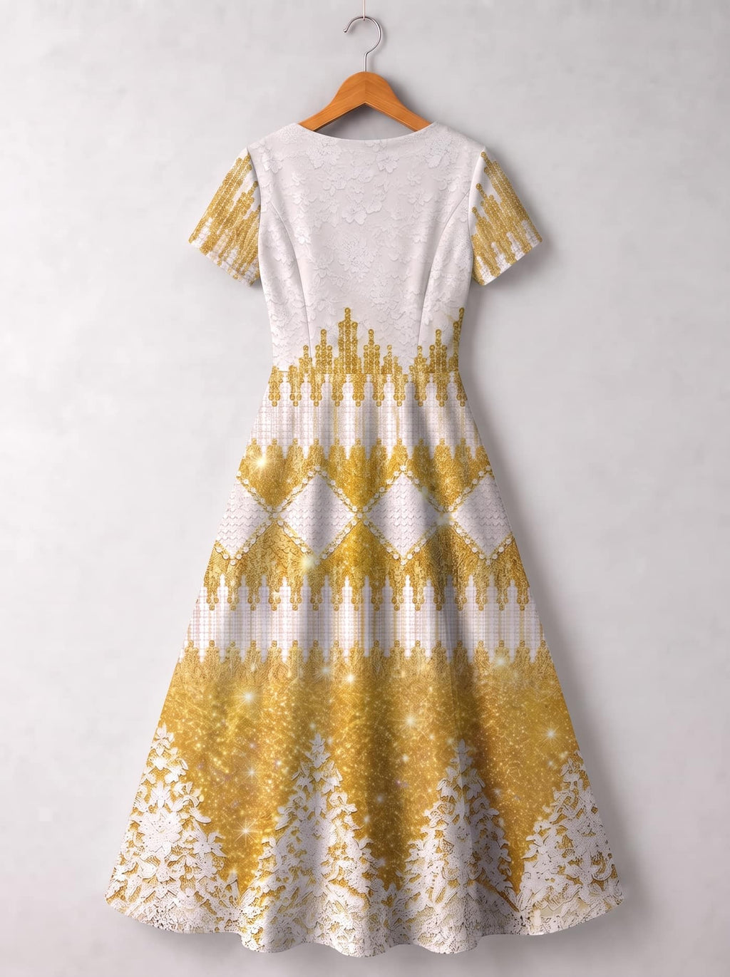 "Mwangaza" Short Sleeve Maxi Dress Promo