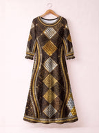 "Fataki" Long Sleeve Maxi Dress