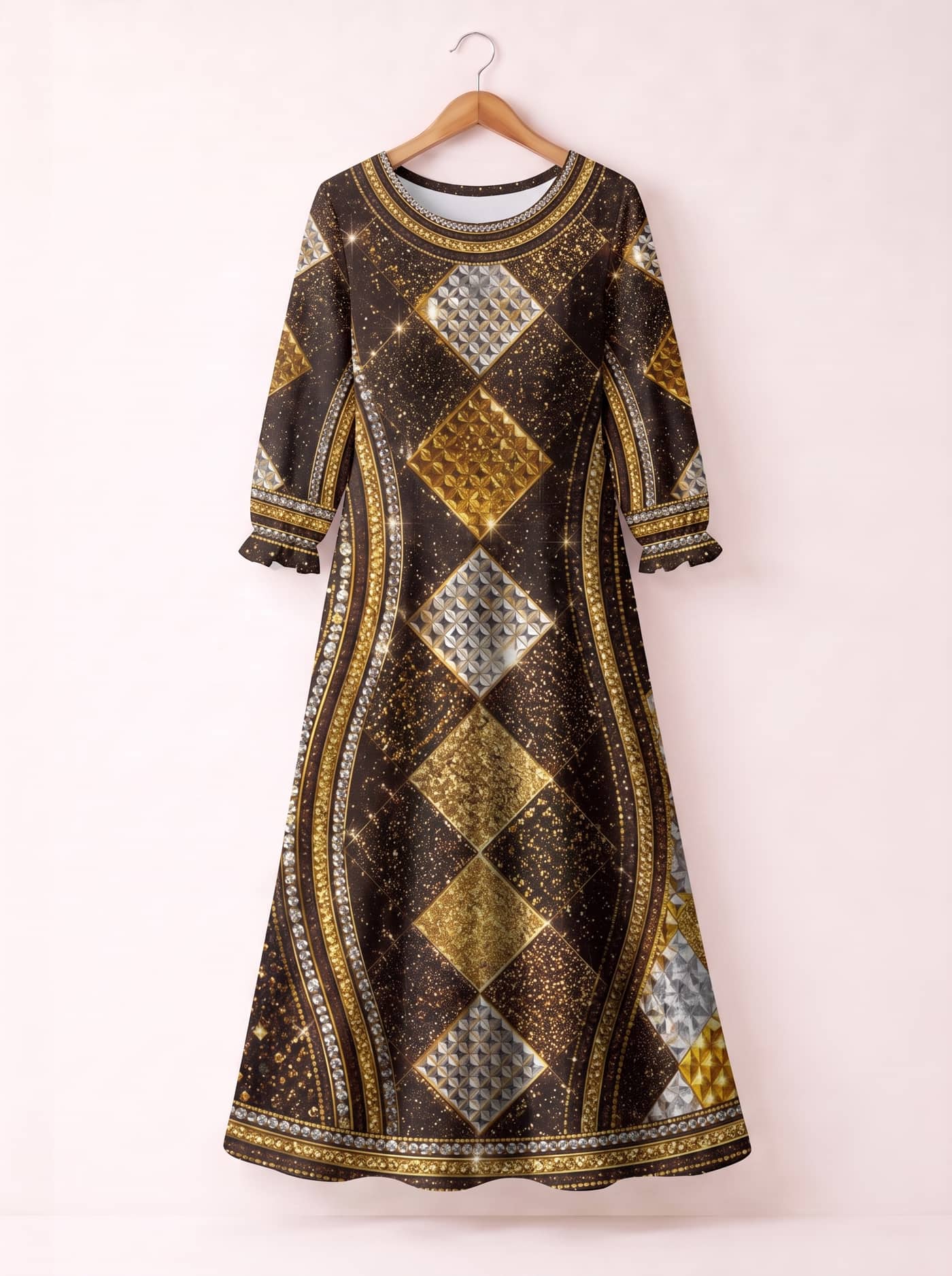"Fataki" Long Sleeve Maxi Dress