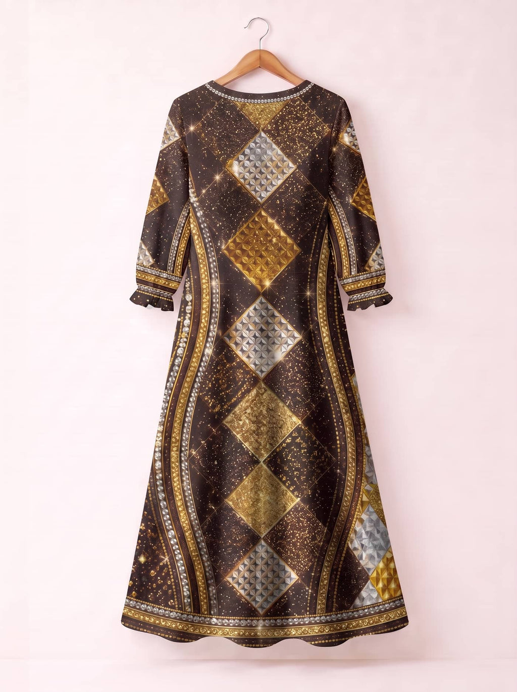 "Fataki" Long Sleeve Maxi Dress