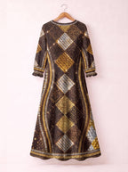 "Fataki" Long Sleeve Maxi Dress