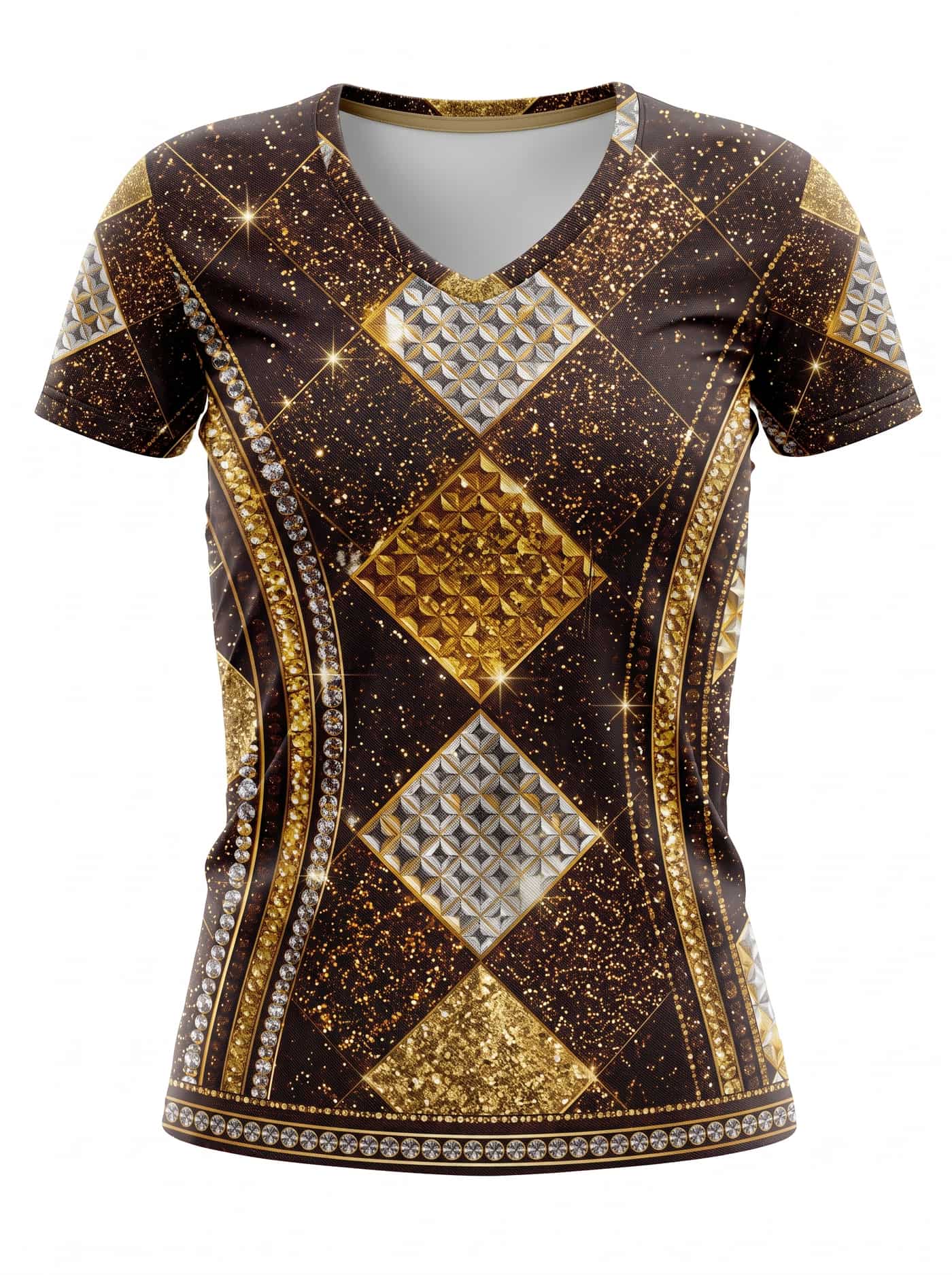 "Fataki" V-Neck T-Shirt
