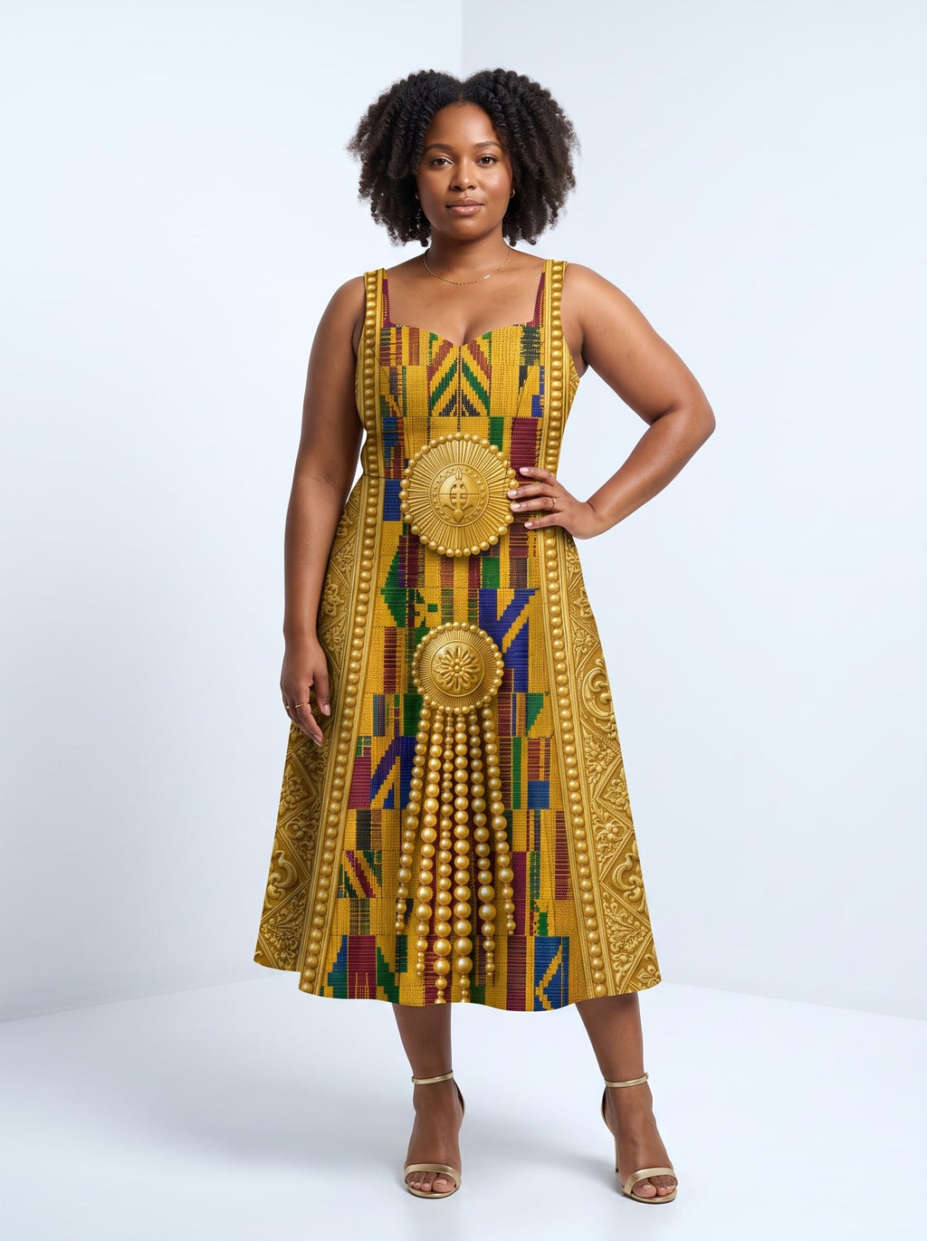 "Kente" Corset Dress Promo