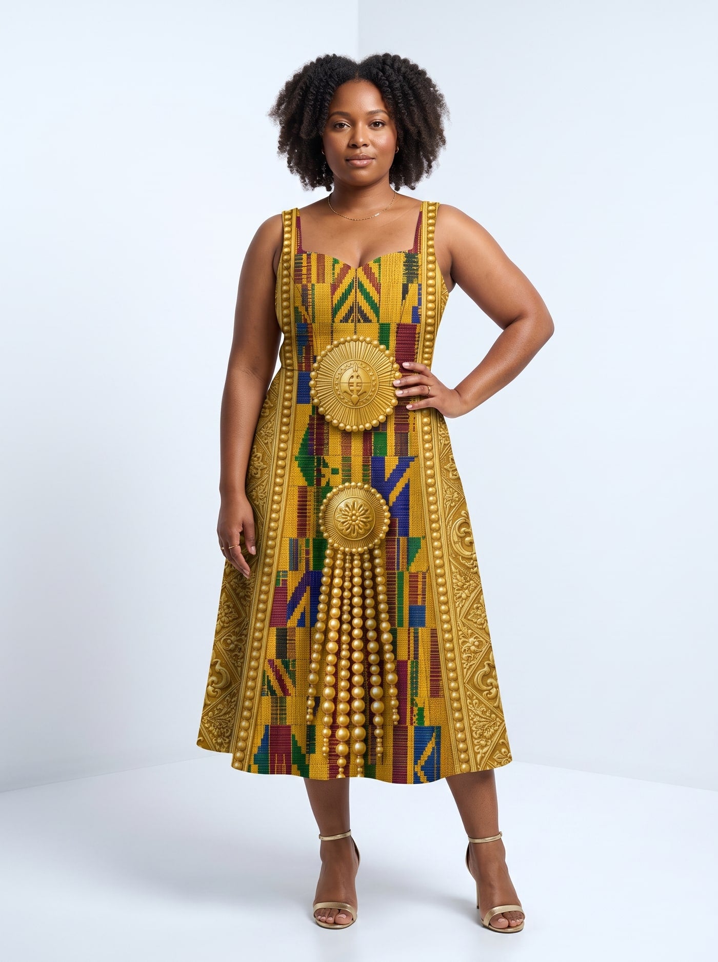 "Kente" Corset Dress