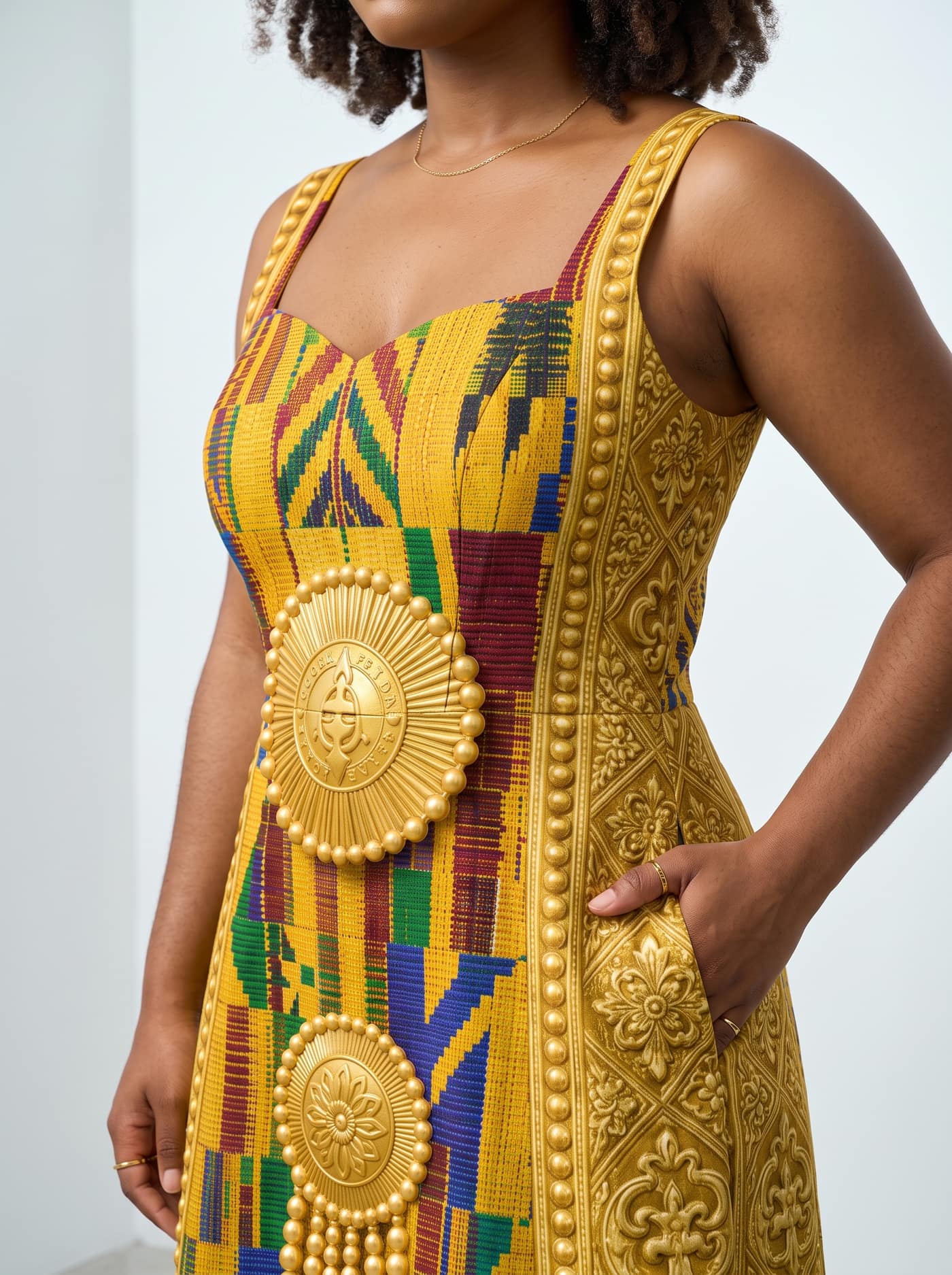 "Kente" Corset Dress