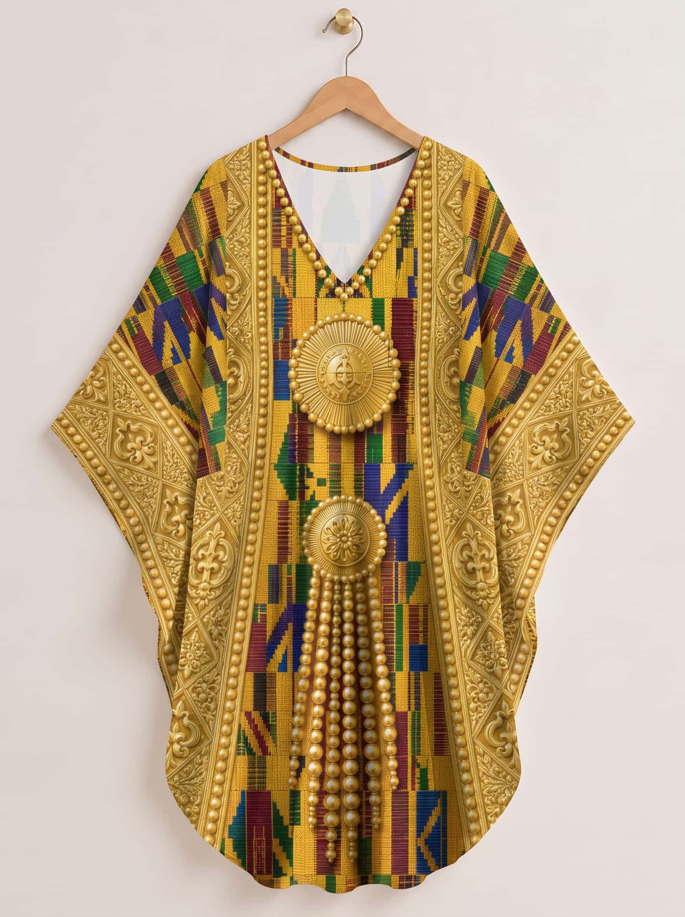 "Kente" Kaftan Dress