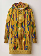 "Kente" Hoodie Dress Promo