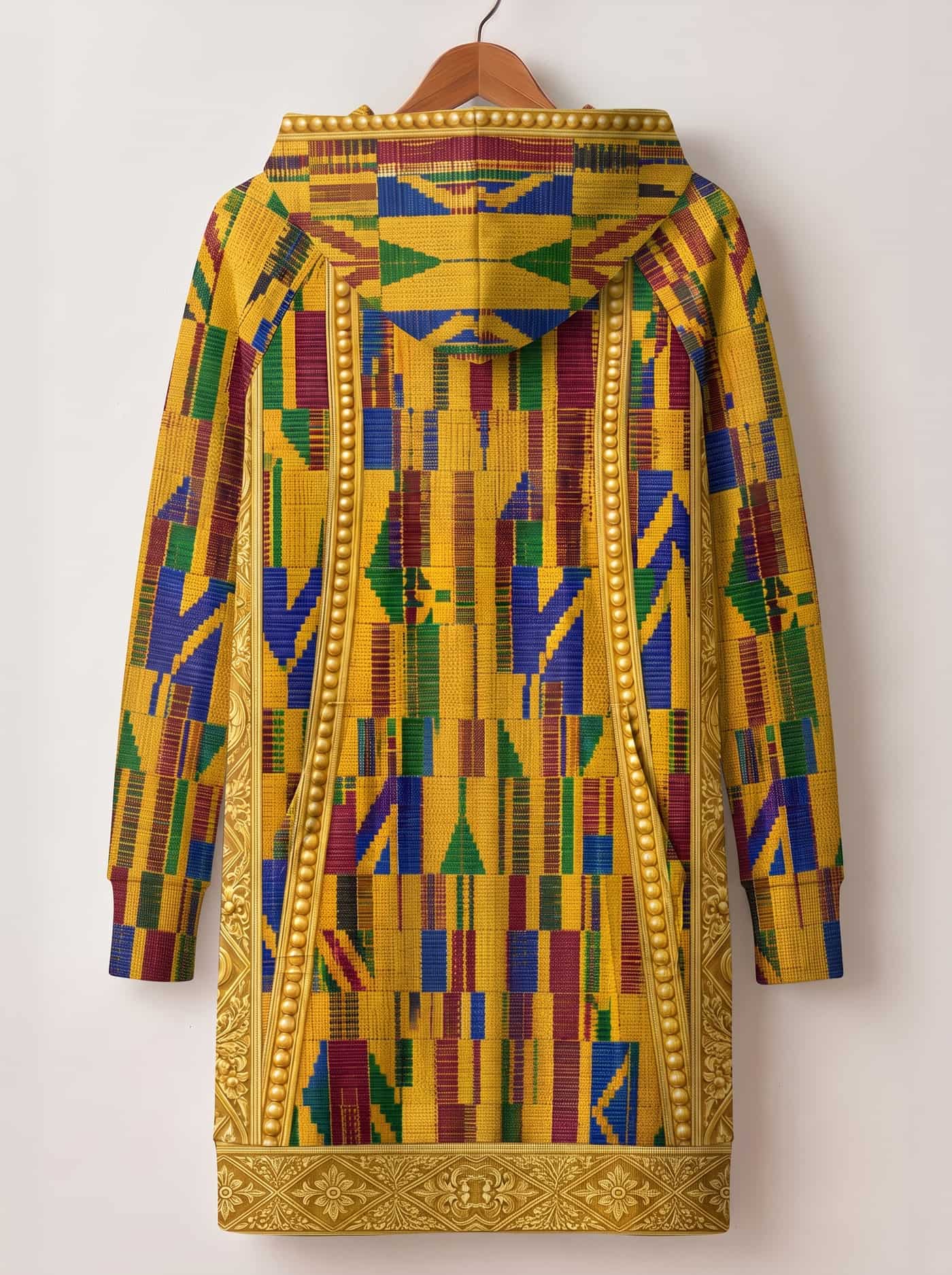"Kente" Hoodie Dress