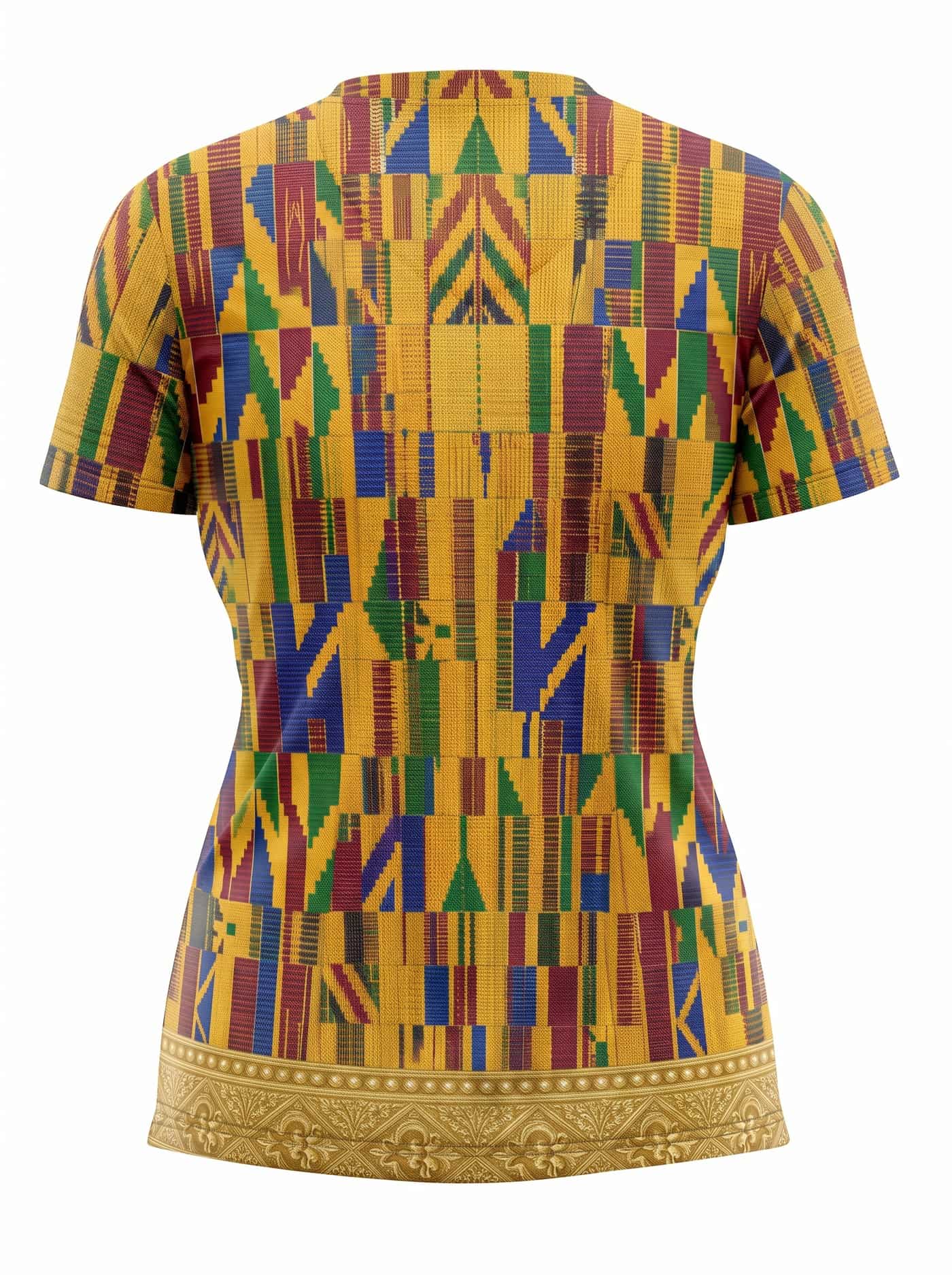 "Kente" V-Neck T-Shirt