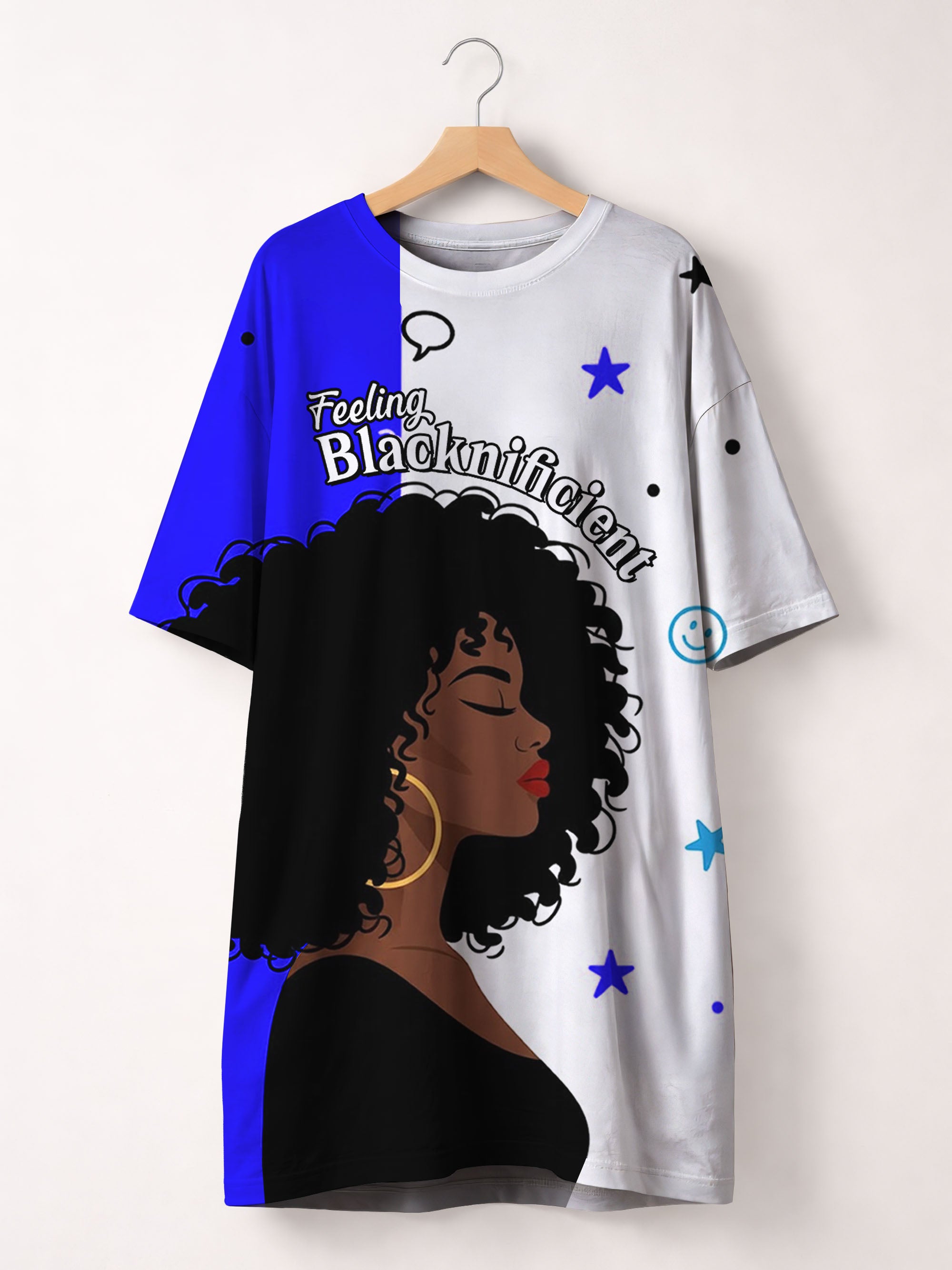 Feeling Blacknificient Blue Sleep Tee