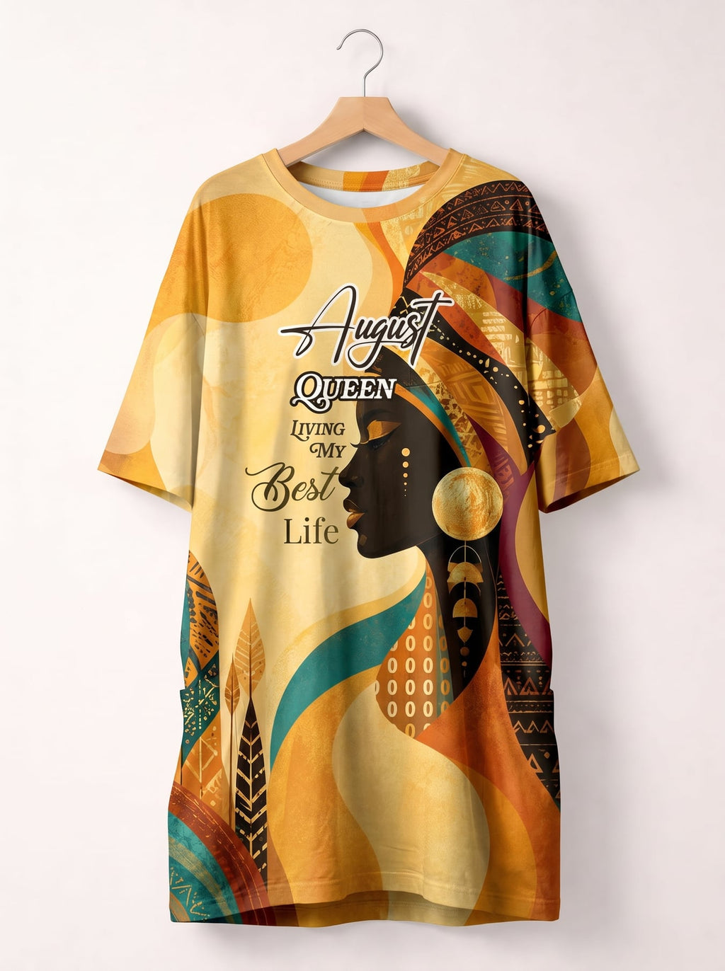 "August Queen Best Life" Sleep Tee