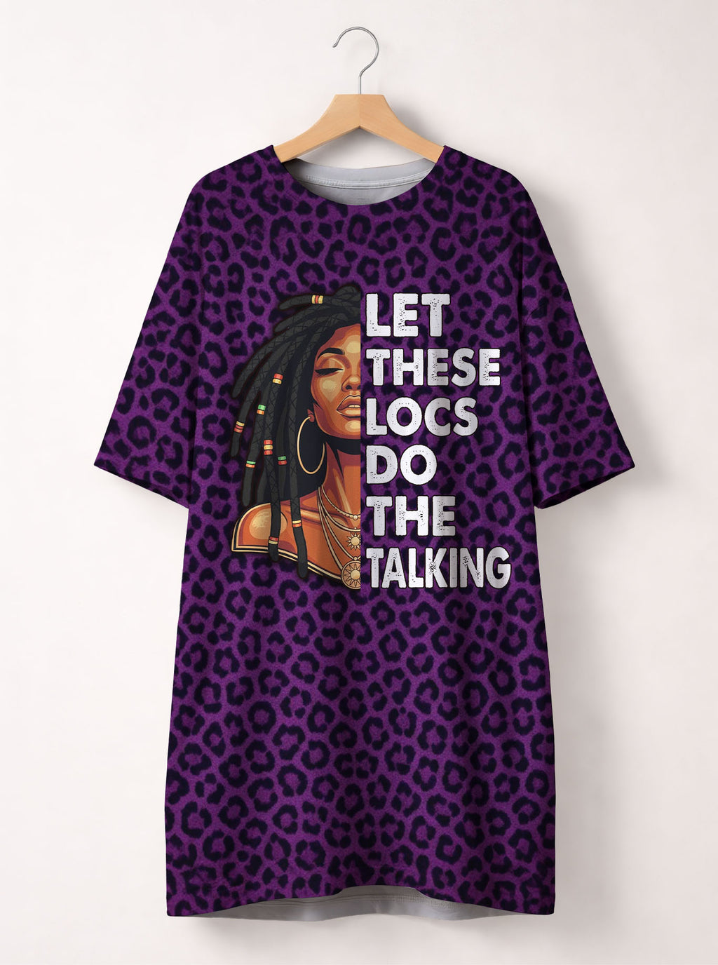 Purple Leopard Sleep Tee