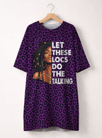 Purple Leopard Sleep Tee