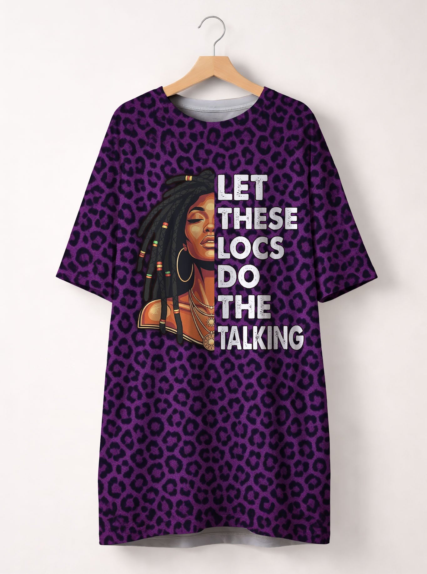 Purple Leopard Sleep Tee