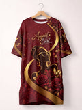 "August Girl Roses" Sleep Tee