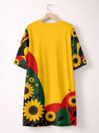 "August Queen Sunflower" Sleep Tee