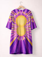 "August Queen Purple Bloom" Sleep Tee