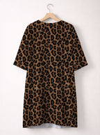 "Unstoppable" Brown Leopard Sleep Tee