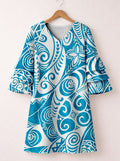 "Nalu" Stacked Ruffle Sleeve Dress