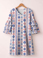 "Uhuru" Stacked Ruffle Sleeve Dress