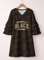 Legacy Stacked Ruffle Sleeve Dress