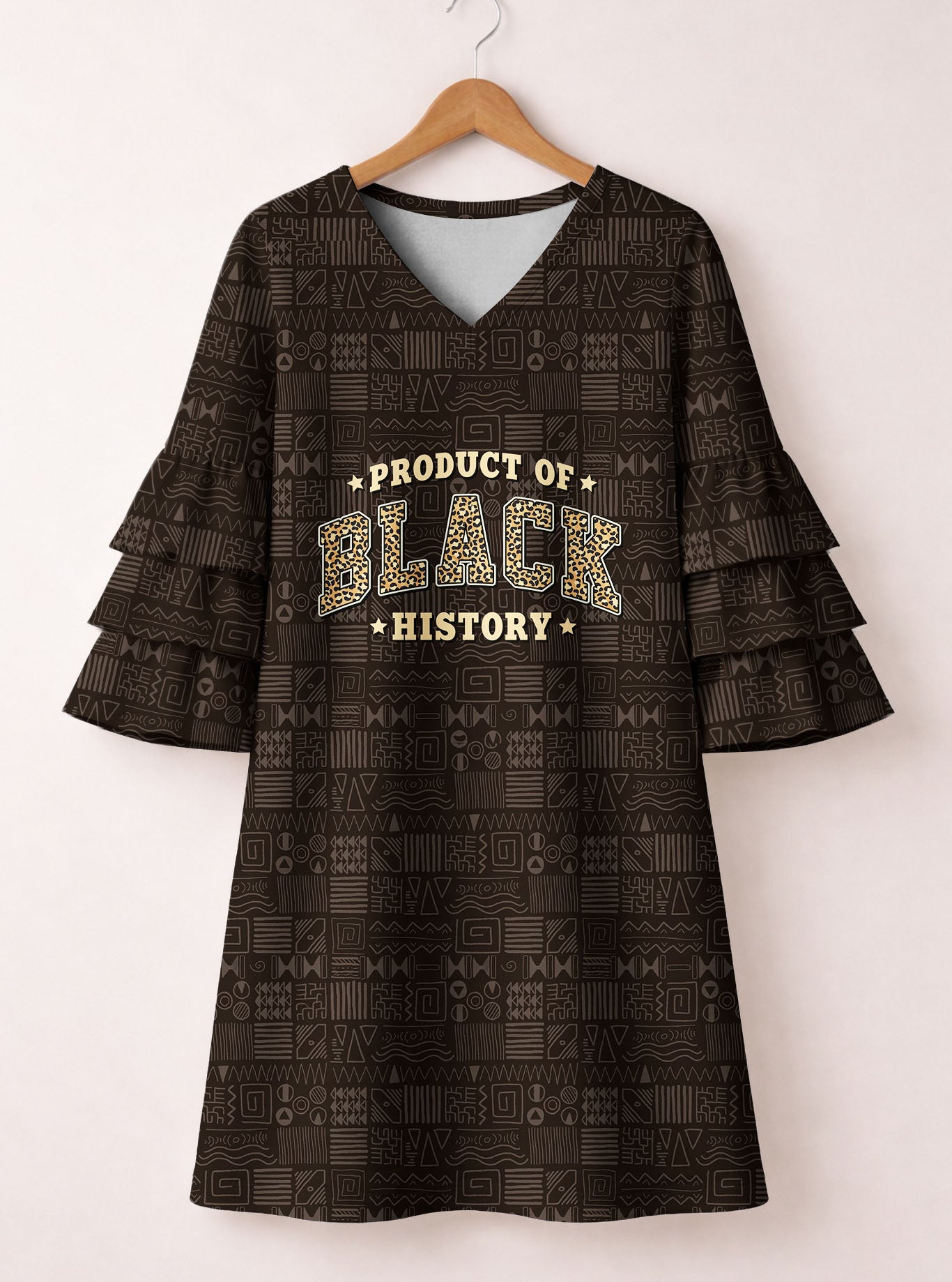Legacy Stacked Ruffle Sleeve Dress