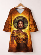 Affirmed Stacked Ruffle Sleeve Dress