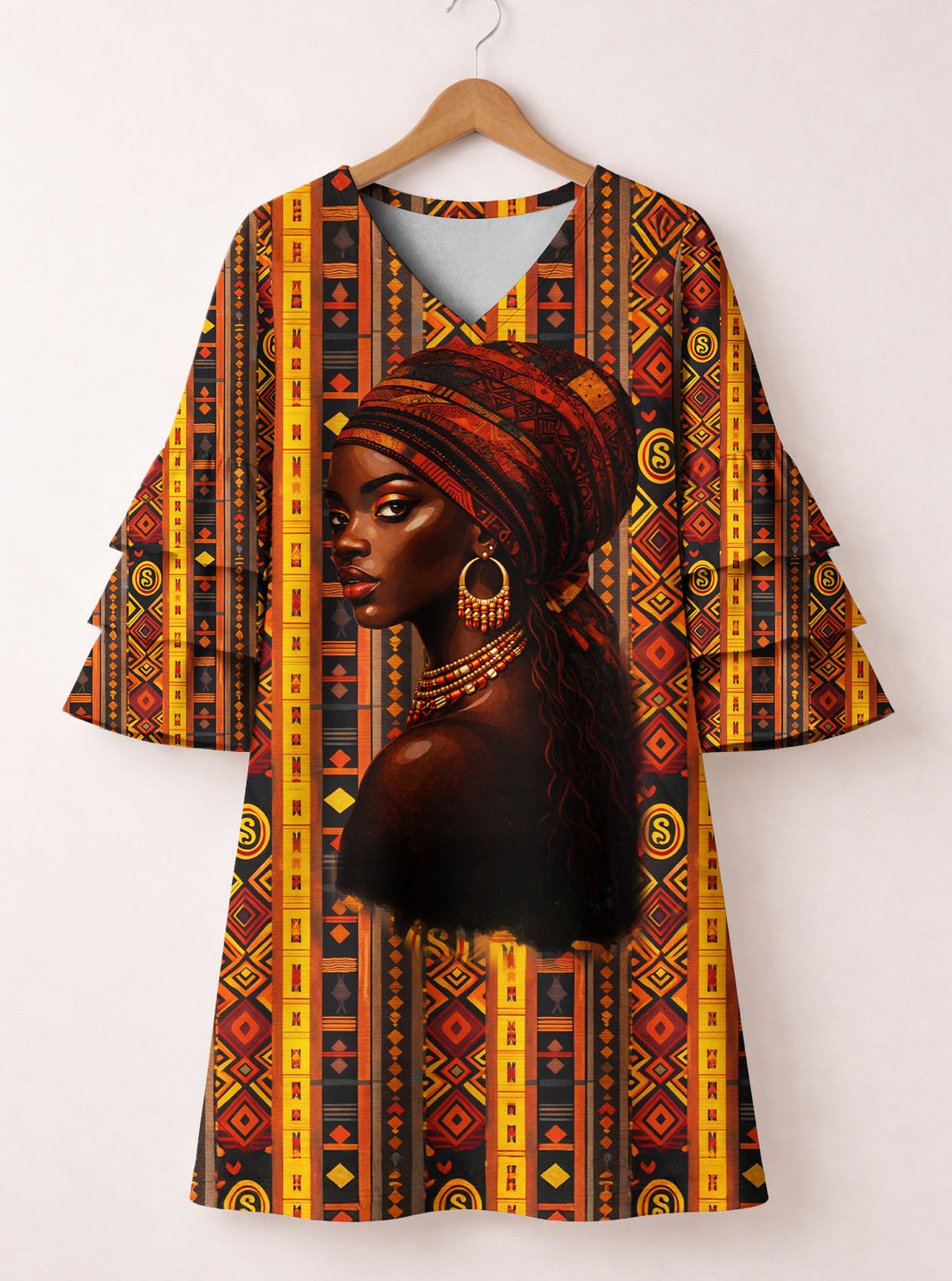 Melanin Radiance Stacked Ruffle Dress & Leggings Deal