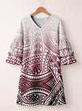 "Kapa" Stacked Ruffle Sleeve Dress