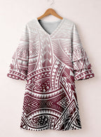 "Kapa" Stacked Ruffle Sleeve Dress