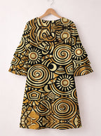 Sahara Stacked Ruffle Sleeve Dress
